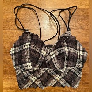 Victoria’s Secret PINK plaid bralette